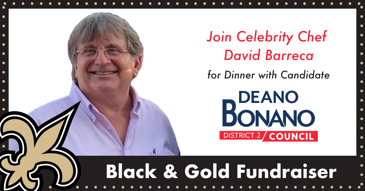 Deano Bonano Campaign Black and Gold Fundraiser
