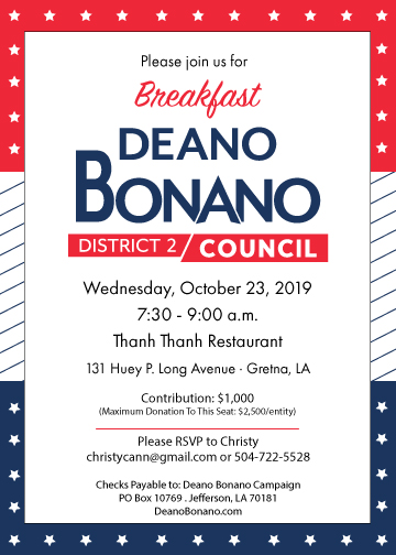 Deano Bonano Breakfast Fundraiser